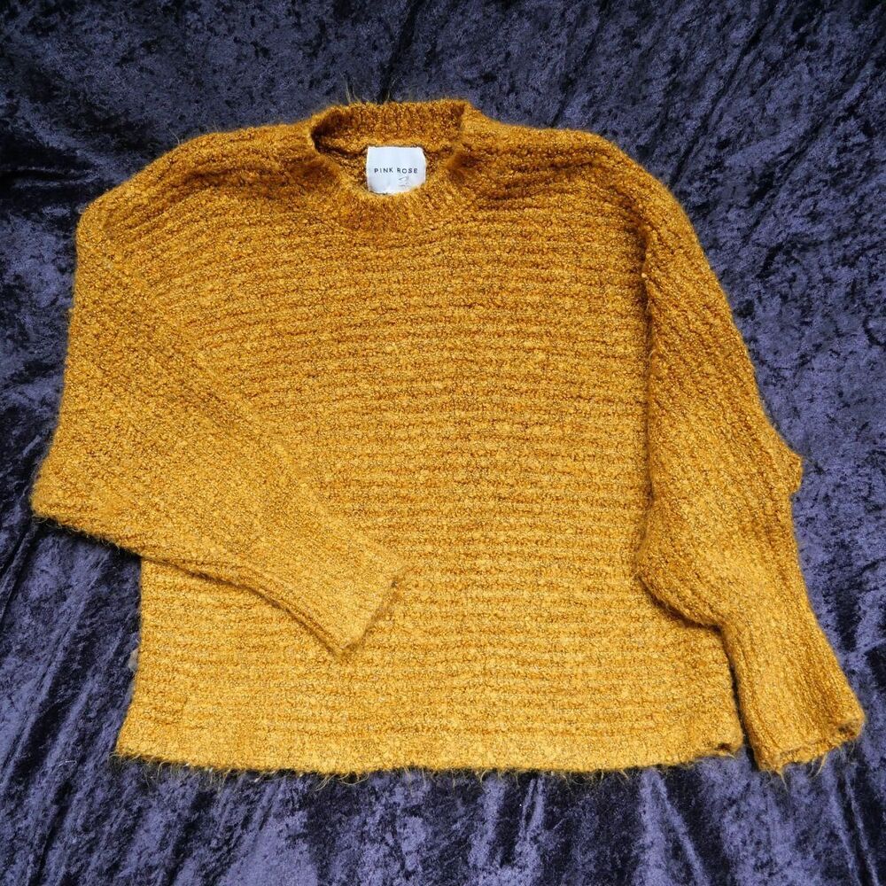 Pink-rose Women's Yellow and Red Jumper